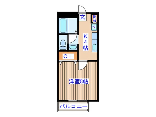 椿ハイツの物件間取画像